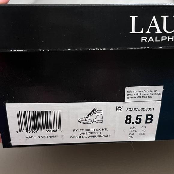 NWB - Lauren Ralph Lauren Women's Rylee Hiker Suede Sneaker - EU 40/US 8.5 - Picture 14 of 14
